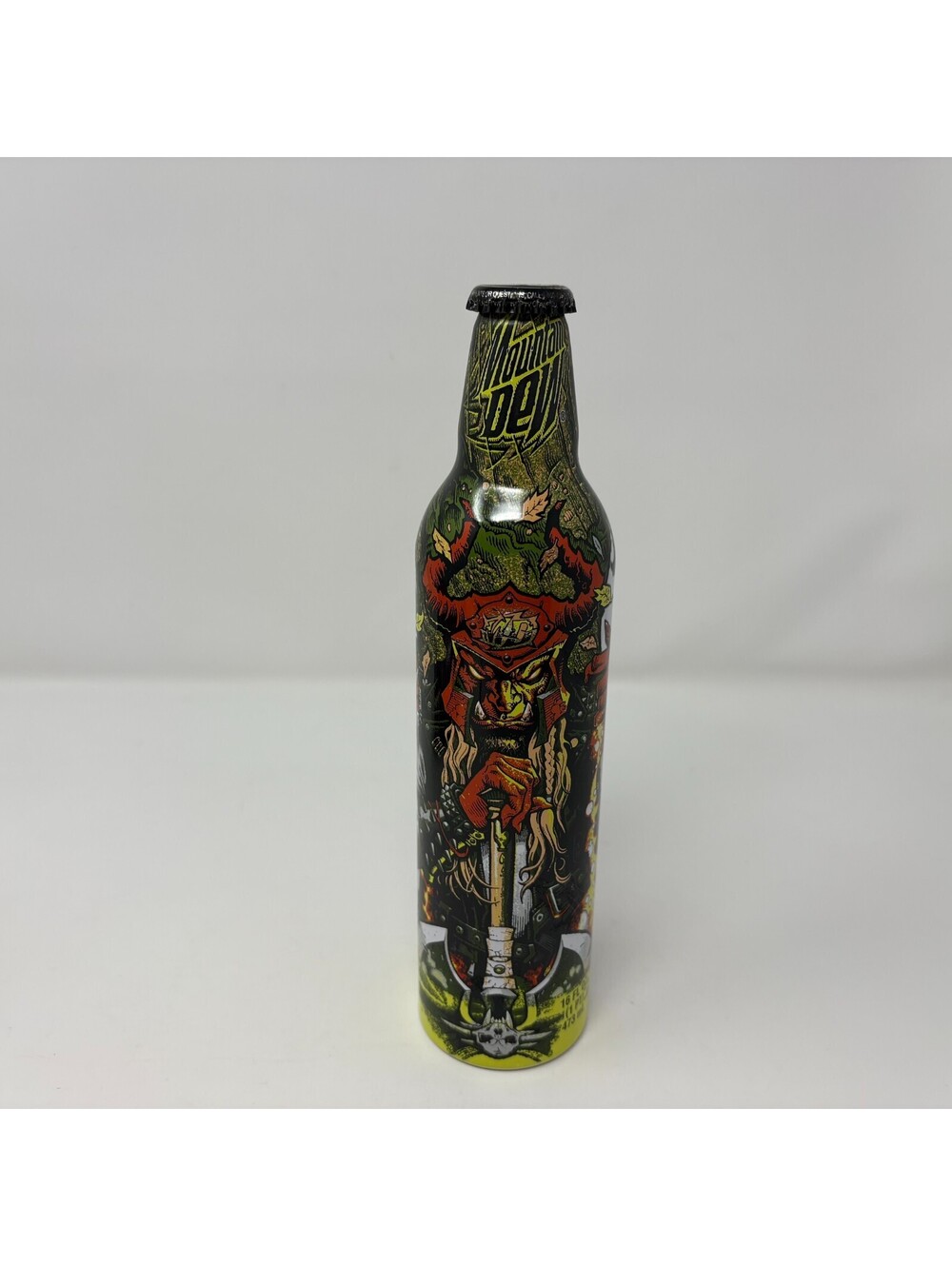 2008 Mountain Dew Green Label Art Mike Sutfin "Hessian Henchman" Empty Bottle
